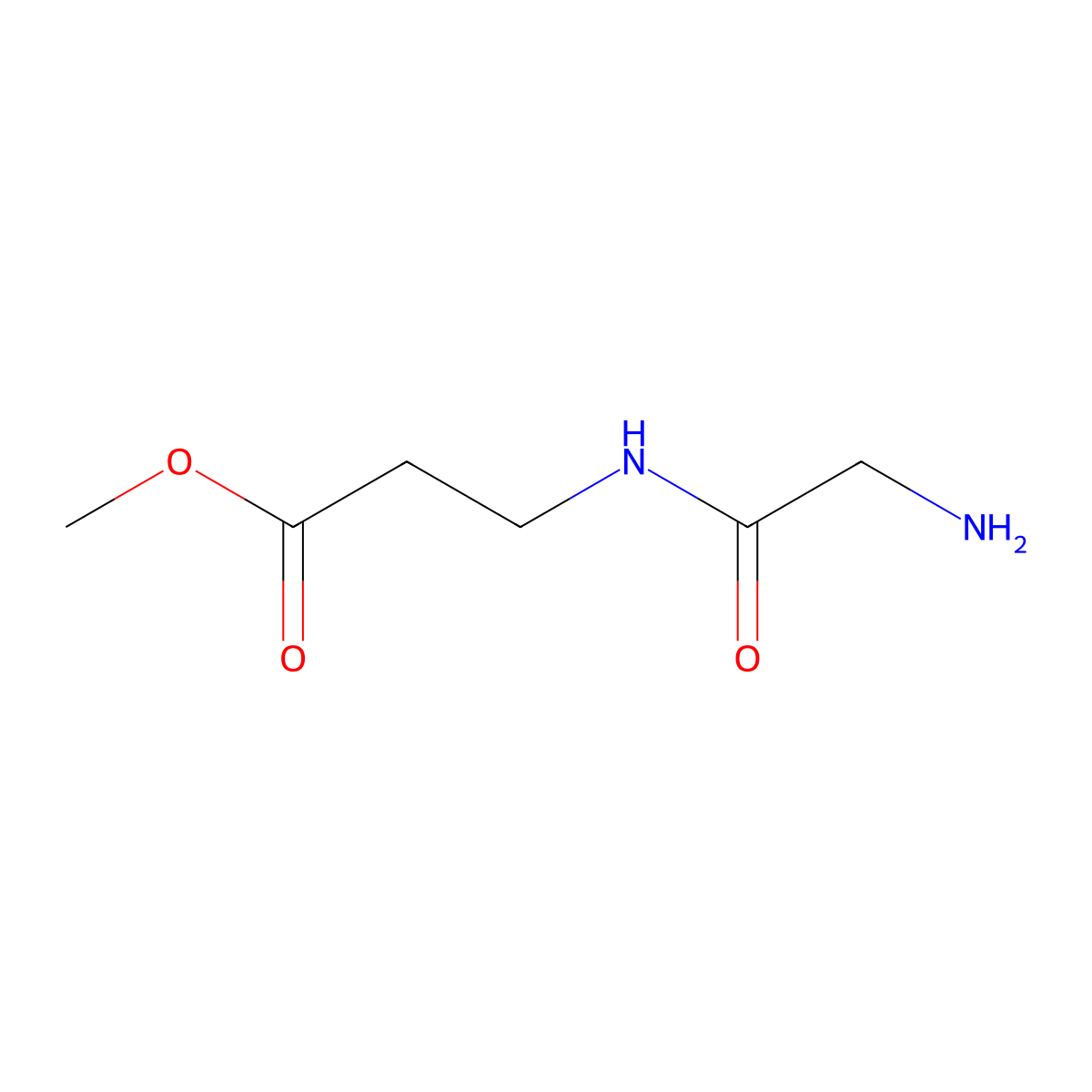 Methyl 3-(2-aminoacetamido)propanoate molecular structure, CAS 404913-67-3