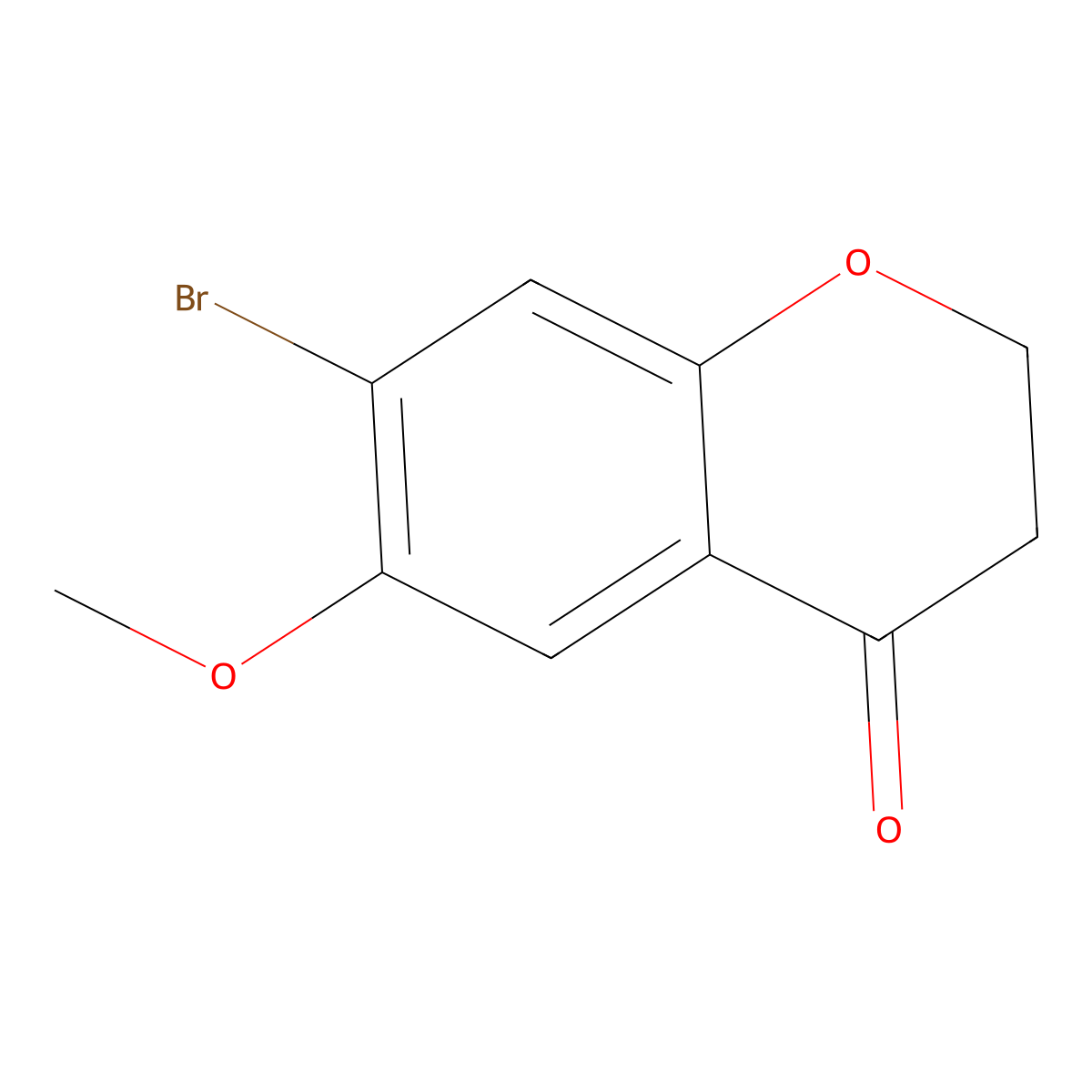 7-Bromo-6-methoxychroman-4-one molecular structure, CAS 40492-56-6