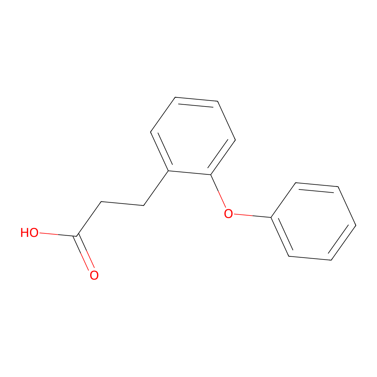 3-(2-phenoxyphenyl)propanoic Acid molecular structure, CAS 40492-92-0
