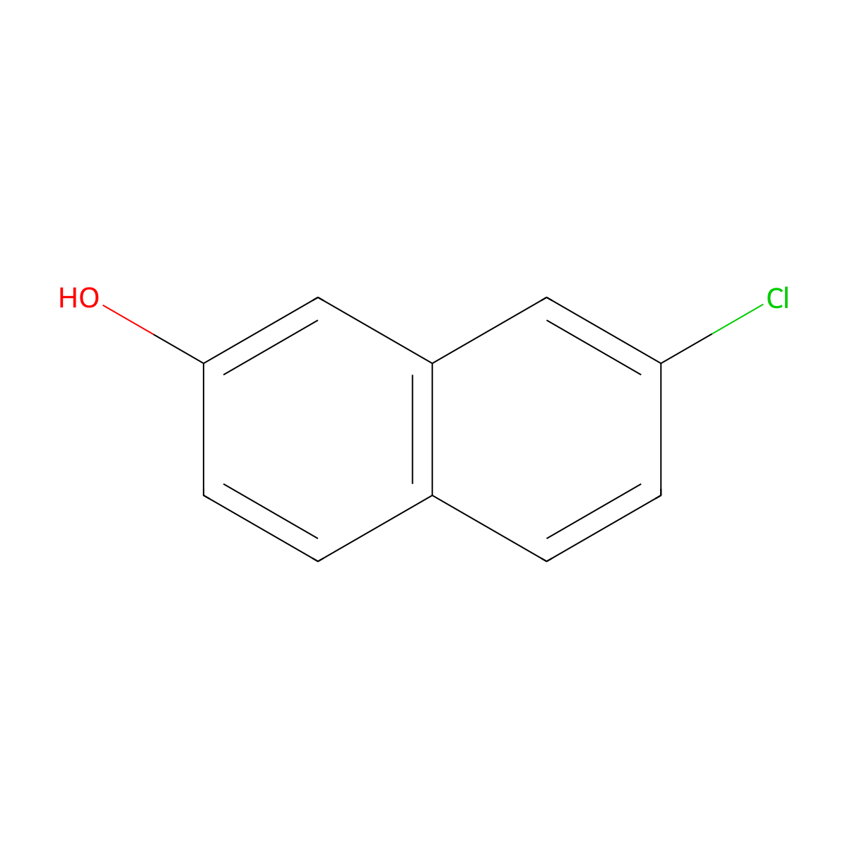 7-Chloro-2-naphthol molecular structure, CAS 40492-93-1