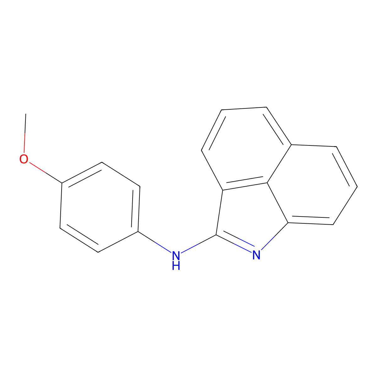 N-(4-methoxyphenyl)benzo[cd]indol-2-amine molecular structure, CAS 40496-13-7