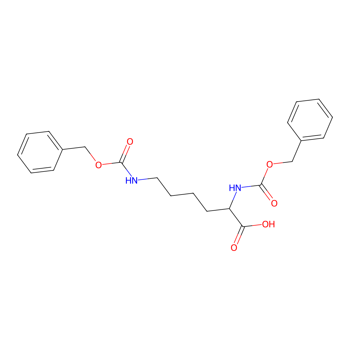 N2,N6-Bis[(phenylmethoxy)carbonyl]-L-lysine molecular structure, CAS 405-39-0