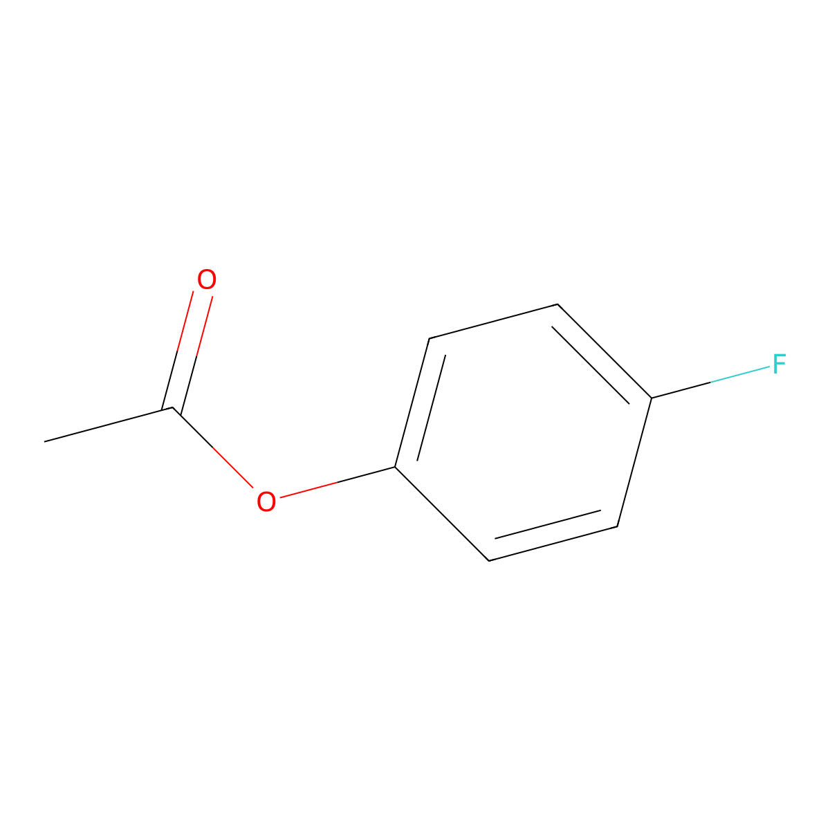 4-Fluorophenyl acetate molecular structure, CAS 405-51-6