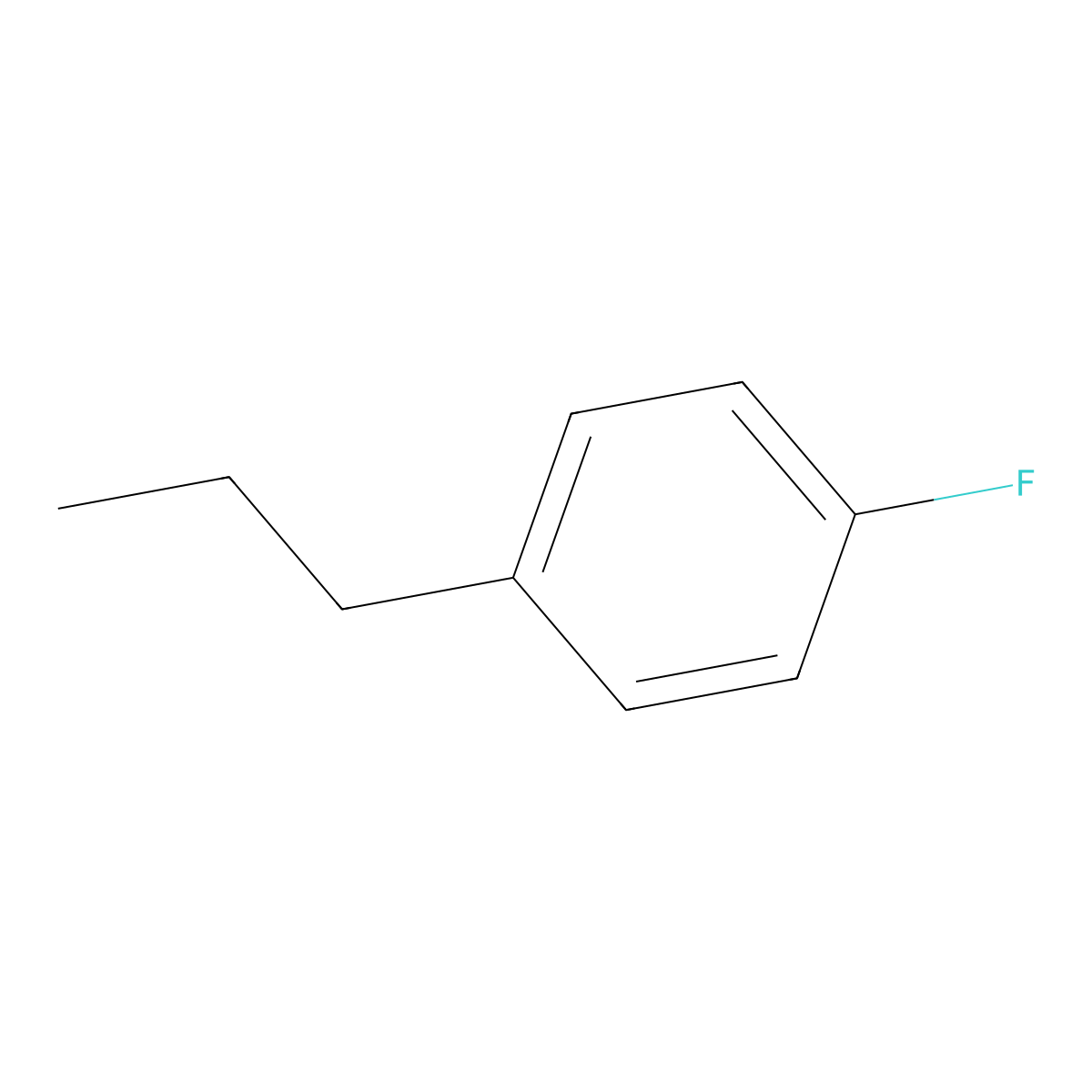 p-Fluoropropylbenzene molecular structure, CAS 405-64-1