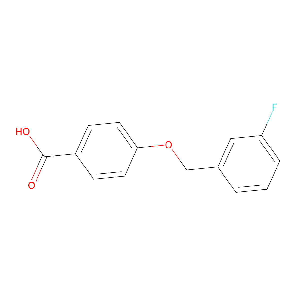 4-(3-Fluorobenzyloxy)benzoic acid molecular structure, CAS 405-85-6