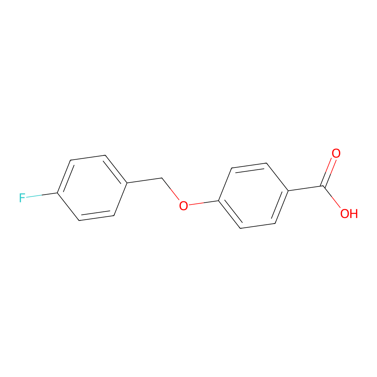 4-(4-Fluoro-benzyloxy)-benzoic acid molecular structure, CAS 405-87-8
