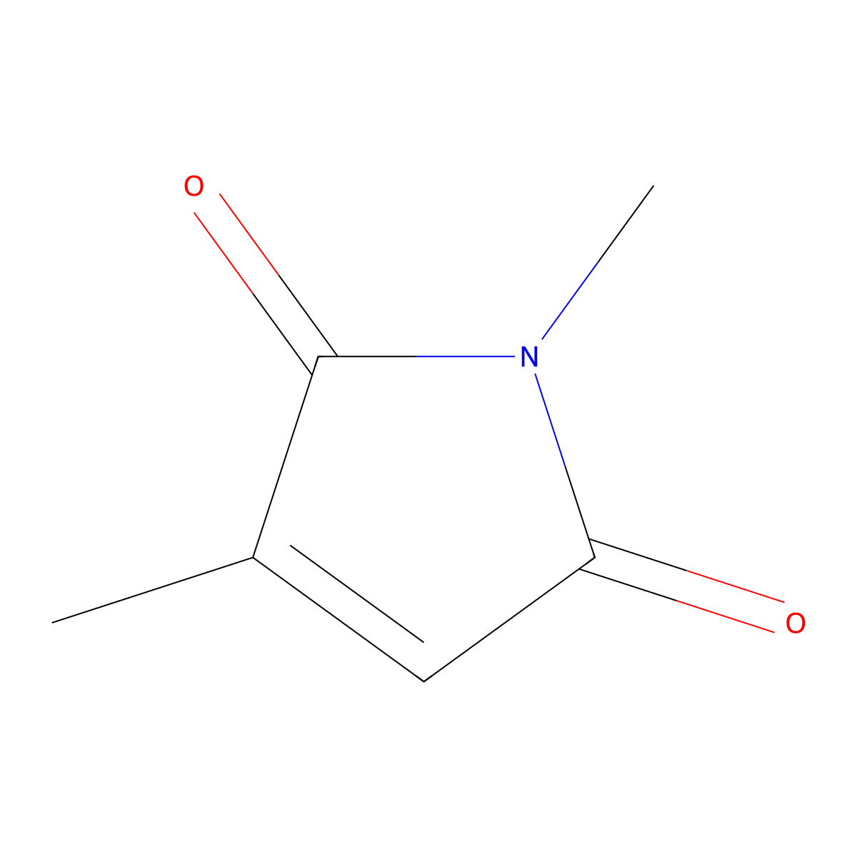 1,3-dimethyl-2,5-dihydro-1H-pyrrole-2,5-dione molecular structure, CAS 4050-34-4