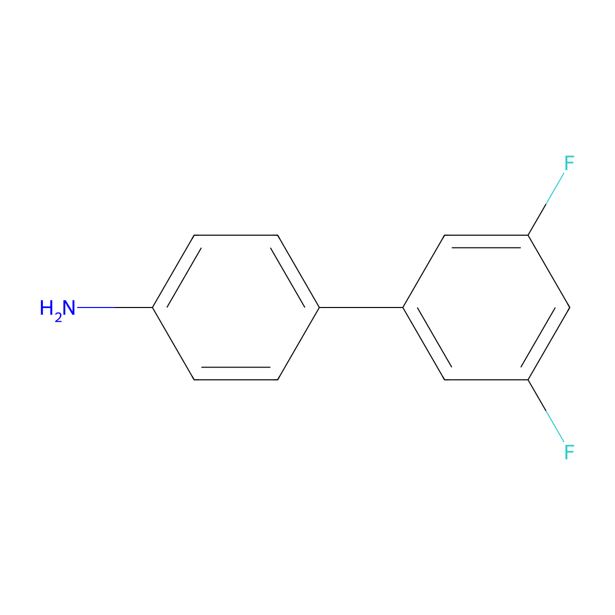 4-(3,5-Difluorophenyl)aniline molecular structure, CAS 405058-00-6