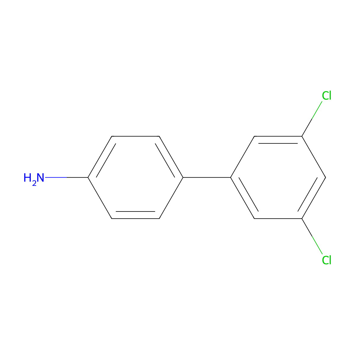 4-Amino-3',5'-dichlorobiphenyl molecular structure, CAS 405058-01-7
