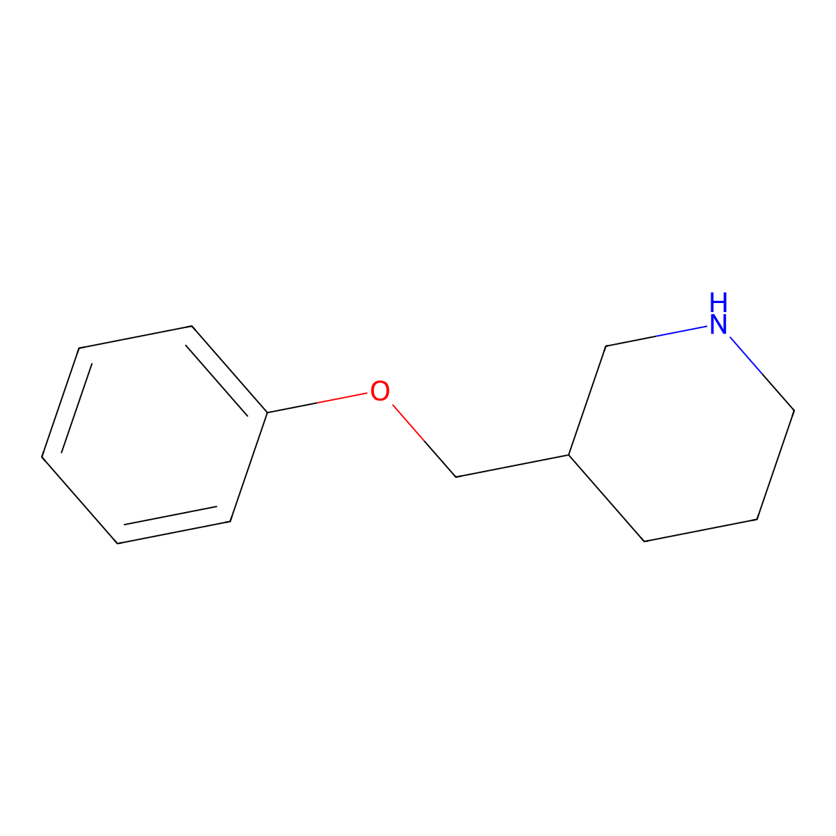 3-(Phenoxymethyl)piperidine molecular structure, CAS 405059-85-0