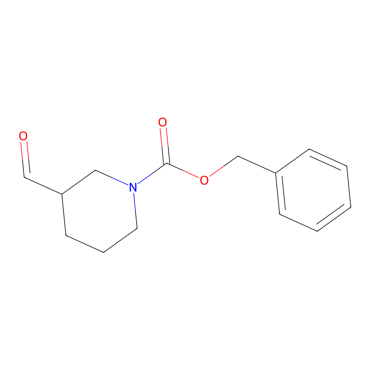 (S)-Benzyl 3-formylpiperidine-1-carboxylate molecular structure, CAS 405063-39-0