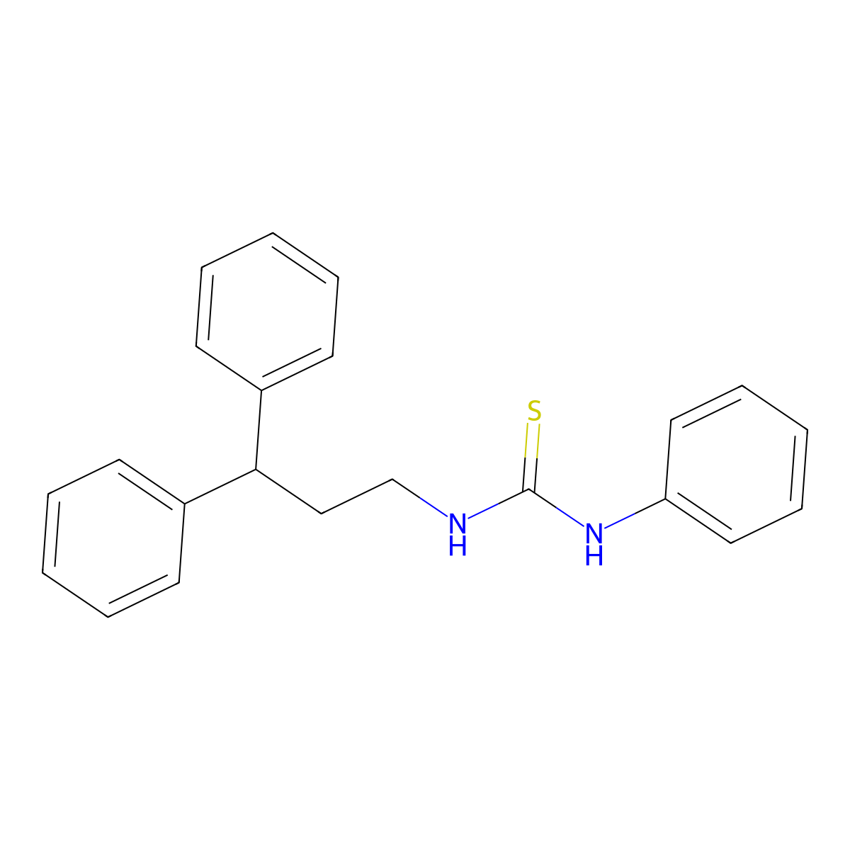 1-(3,3-Diphenylpropyl)-3-phenylthiourea molecular structure, CAS 405067-41-6