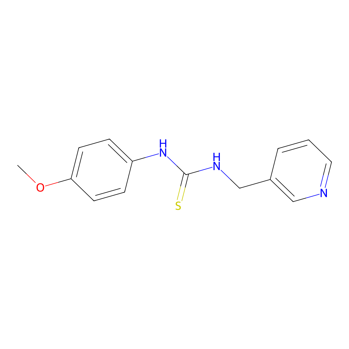 1-(4-Methoxyphenyl)-3-(pyridin-3-ylmethyl)thiourea molecular structure, CAS 405067-52-9