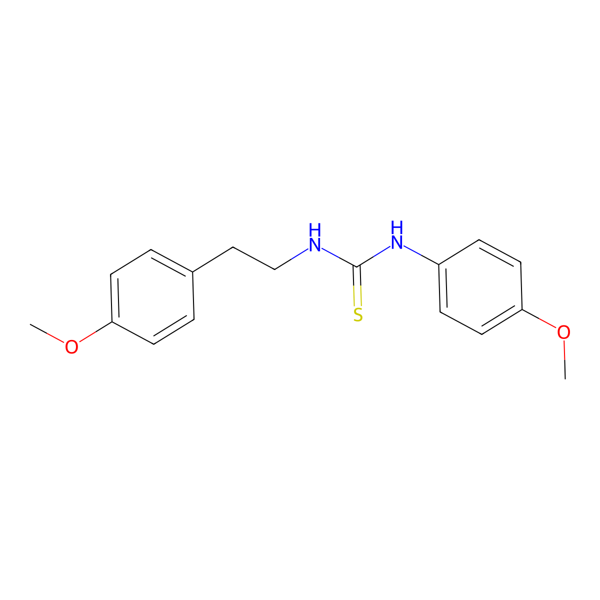 N-(4-methoxyphenyl)-N'-[2-(4-methoxyphenyl)ethyl]thiourea molecular structure, CAS 405067-53-0