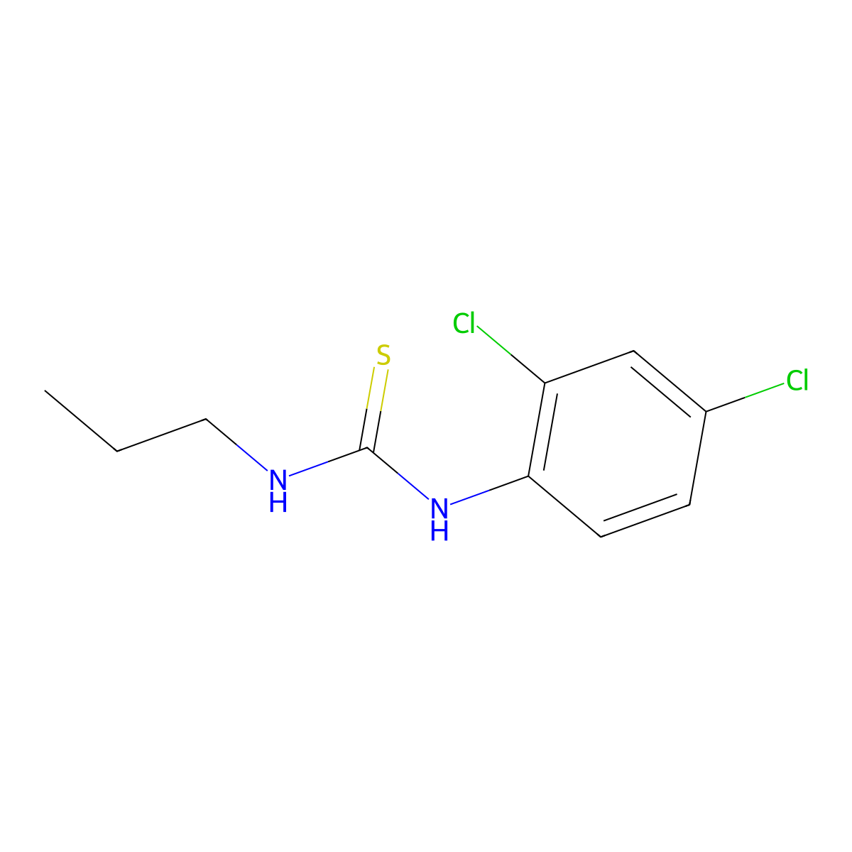 1-(2,4-Dichlorophenyl)-3-propylthiourea molecular structure, CAS 405067-81-4