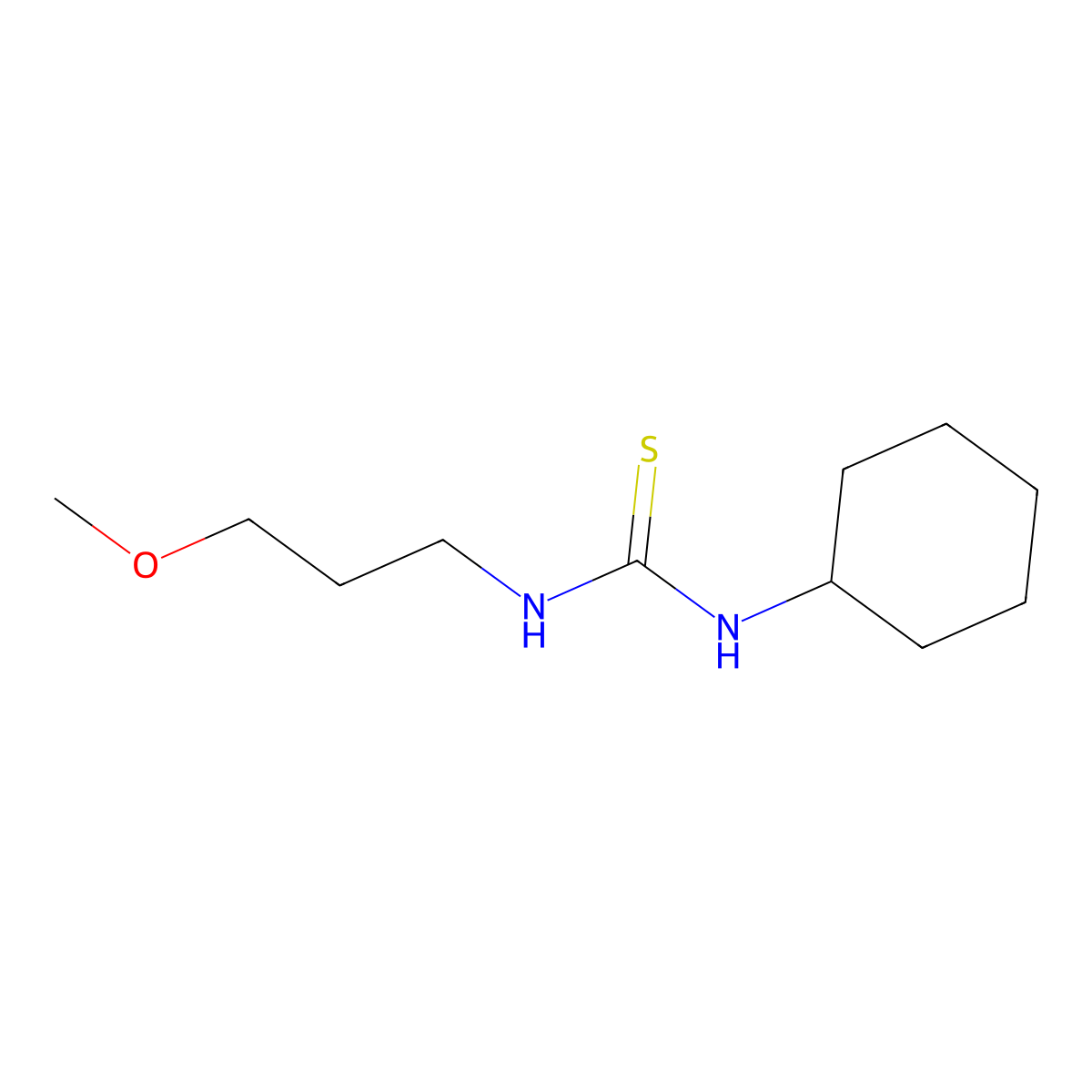 1-Cyclohexyl-3-(3-methoxypropyl)thiourea molecular structure, CAS 405068-33-9