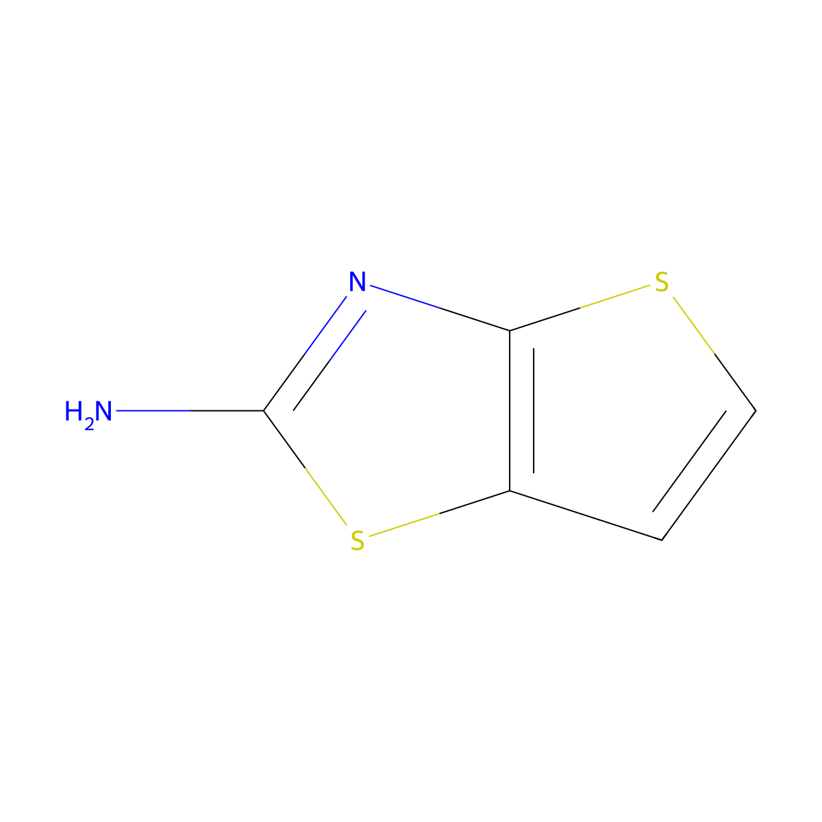 Thieno[2,3-d]thiazol-2-amine molecular structure, CAS 40507-56-0