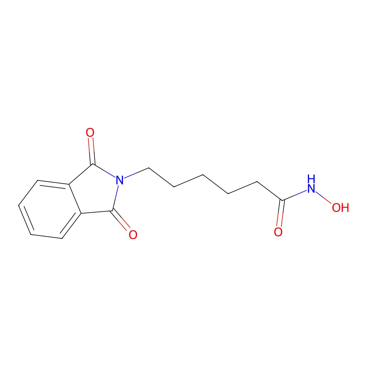 6-(1,3-dioxoisoindol-2-yl)-N-hydroxyhexanamide molecular structure, CAS 405096-03-9