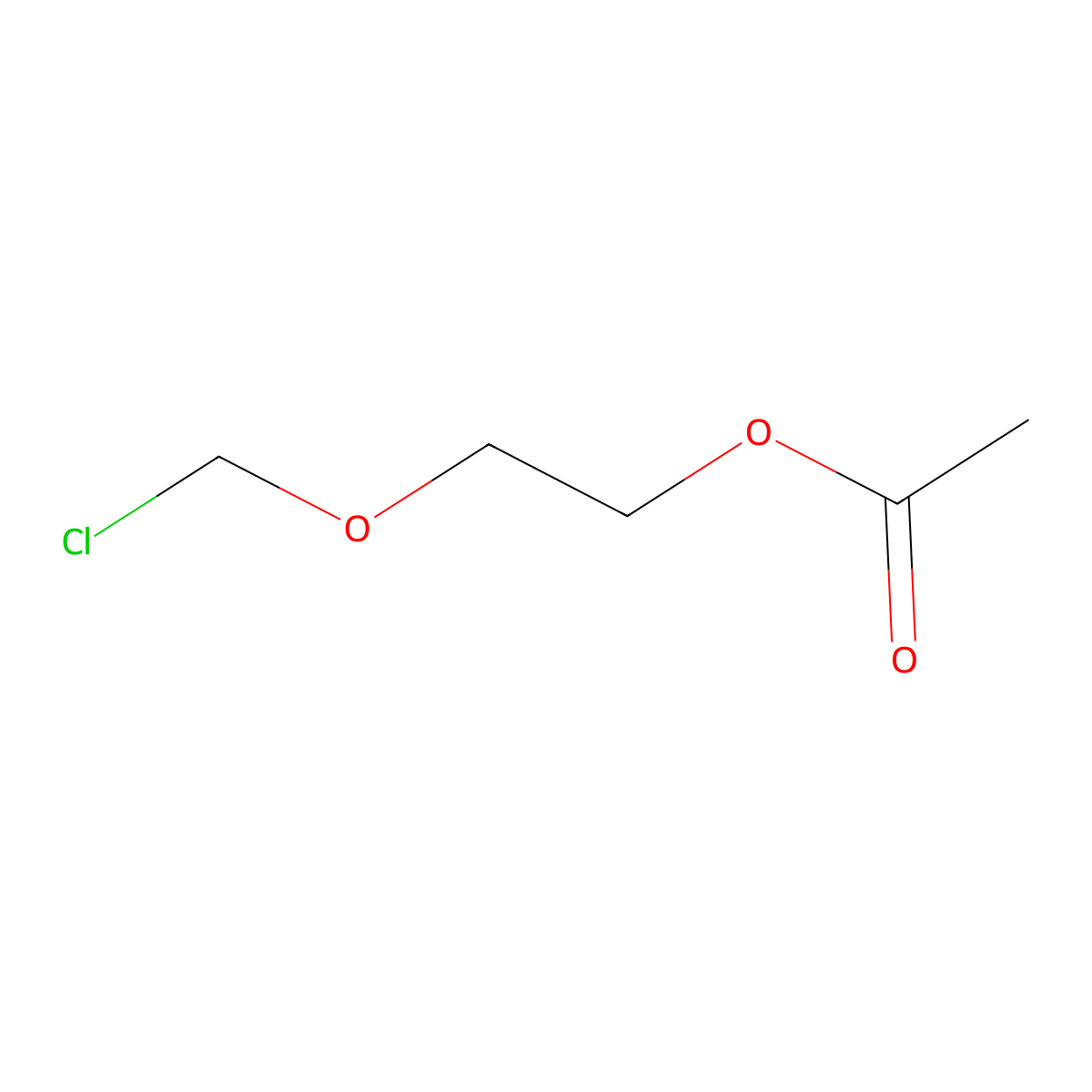 Acetic acid 2-chloromethoxy-ethyl ester molecular structure, CAS 40510-88-1