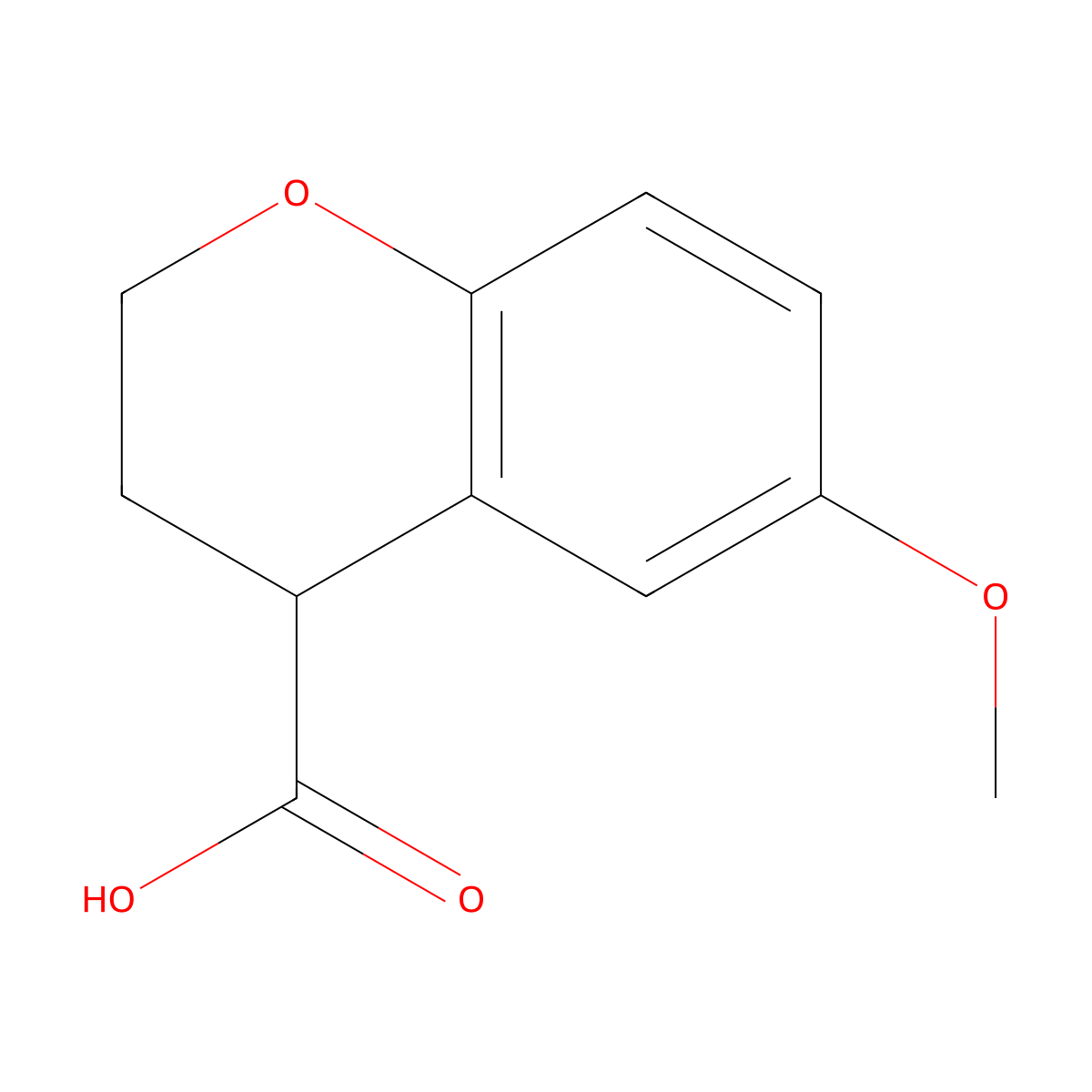 6-Methoxychroman-4-carboxylic acid molecular structure, CAS 405102-96-7
