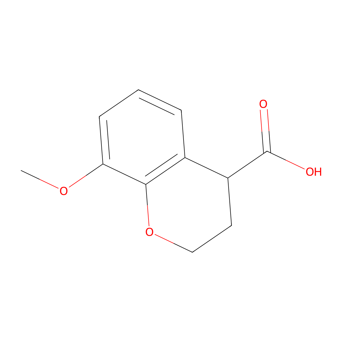 8-Methoxychroman-4-carboxylic acid molecular structure, CAS 405103-28-8