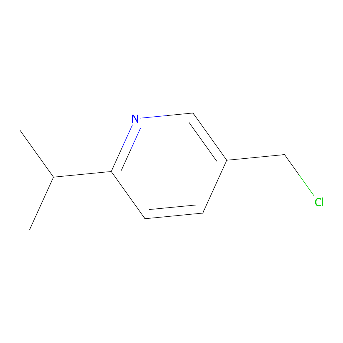 5-(Chloromethyl)-2-isopropylpyridine molecular structure, CAS 405103-60-8