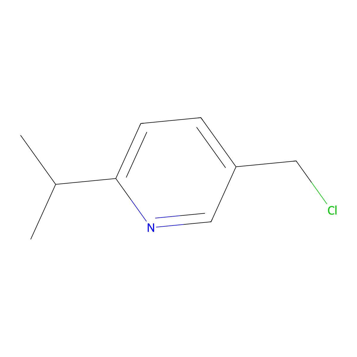 5-(Chloromethyl)-2-isopropylpyridine molecular structure, CAS 405103-60-8