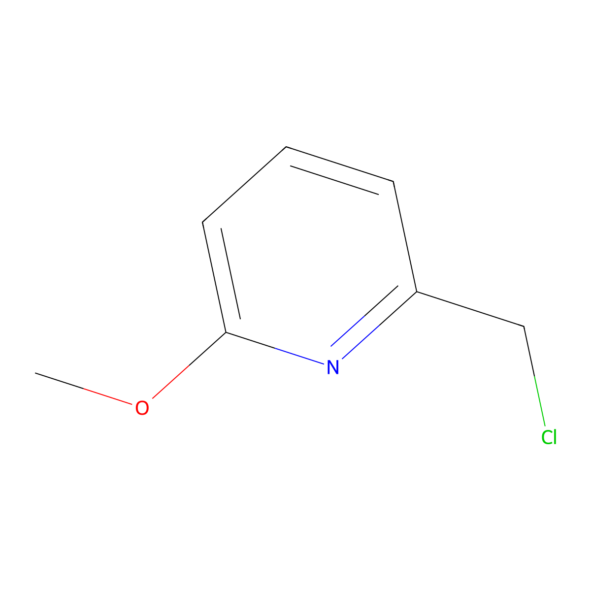 2-(Chloromethyl)-6-methoxypyridine molecular structure, CAS 405103-68-6