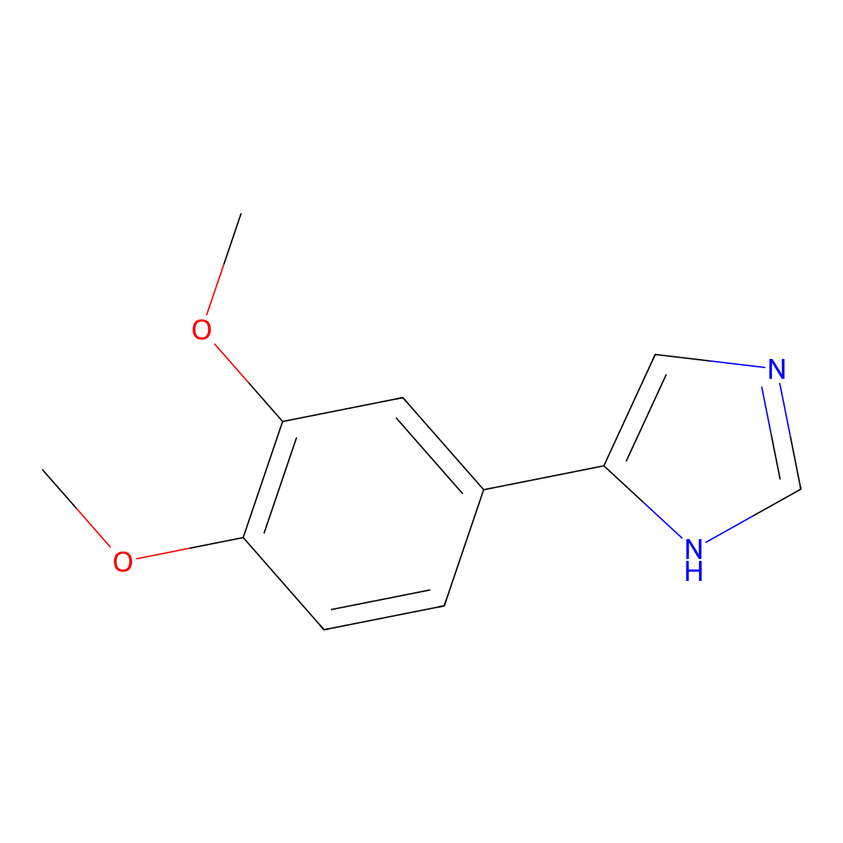4-(3,4-dimethoxyphenyl)-1H-imidazole molecular structure, CAS 40513-19-7