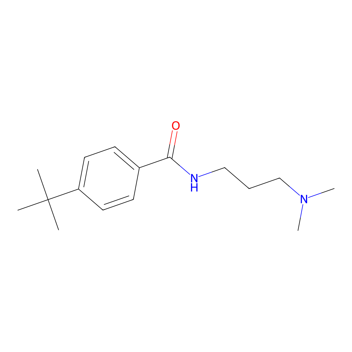4-tert-butyl-N-[3-(dimethylamino)propyl]benzamide molecular structure, CAS 405146-93-2