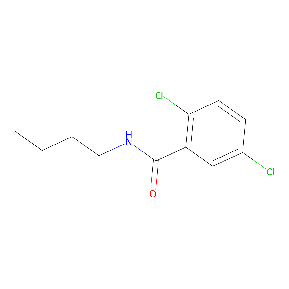 N-butyl-2,5-dichlorobenzamide molecular structure, CAS 405147-35-5
