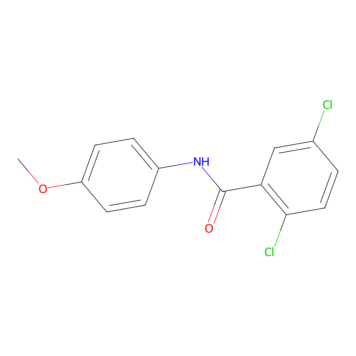 2,5-dichloro-N-(4-methoxyphenyl)benzamide molecular structure, CAS 405147-41-3