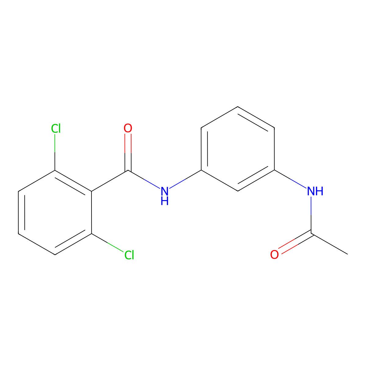 N-[3-(acetylamino)phenyl]-2,6-dichlorobenzamide molecular structure, CAS 405147-88-8
