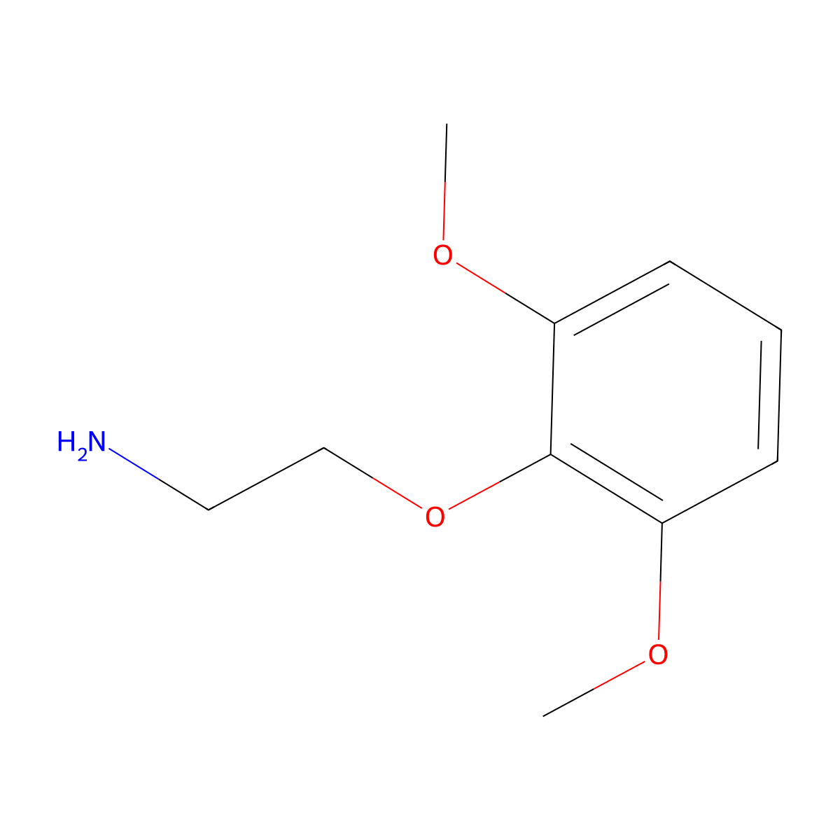 2-(2,6-Dimethoxyphenoxy)ethanamine molecular structure, CAS 40515-98-8