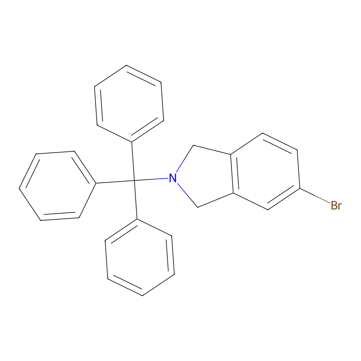 5-Bromo-2-trityl-isoindoline molecular structure, CAS 405150-03-0