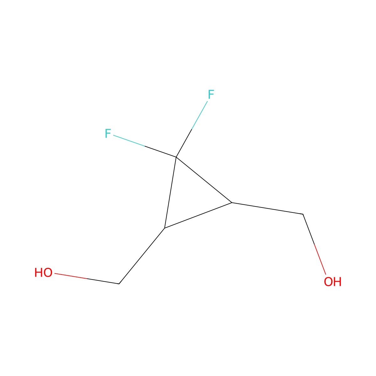 rac-[(1S,3R)-2,2-difluoro-3-(hydroxymethyl)cyclopropyl]methanol molecular structure, CAS 405150-89-2