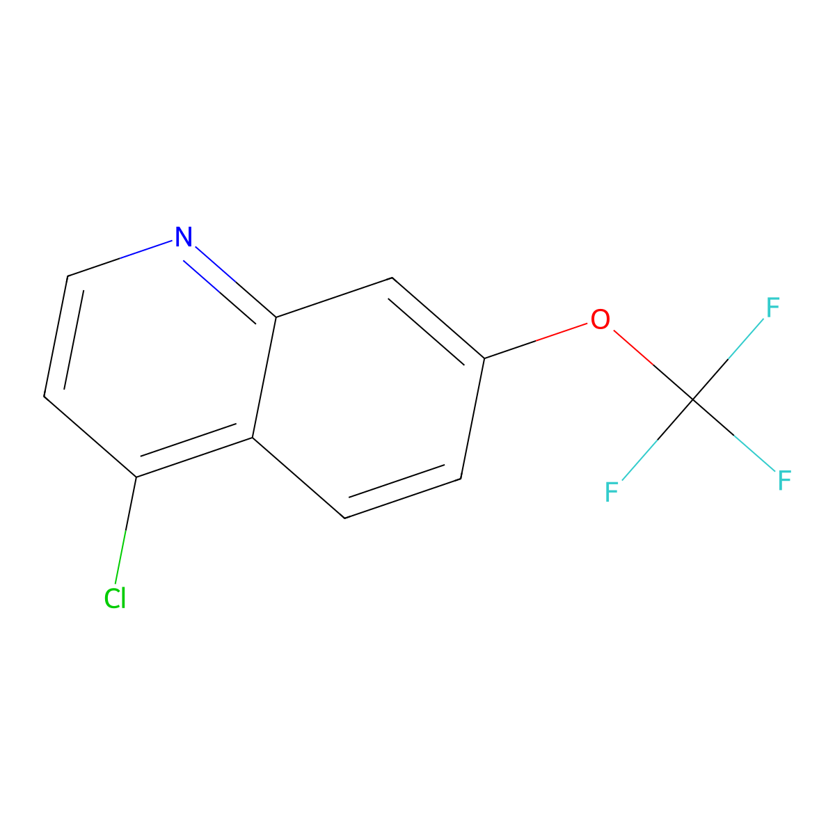 4-Chloro-7-(trifluoromethoxy)quinoline molecular structure, CAS 40516-31-2