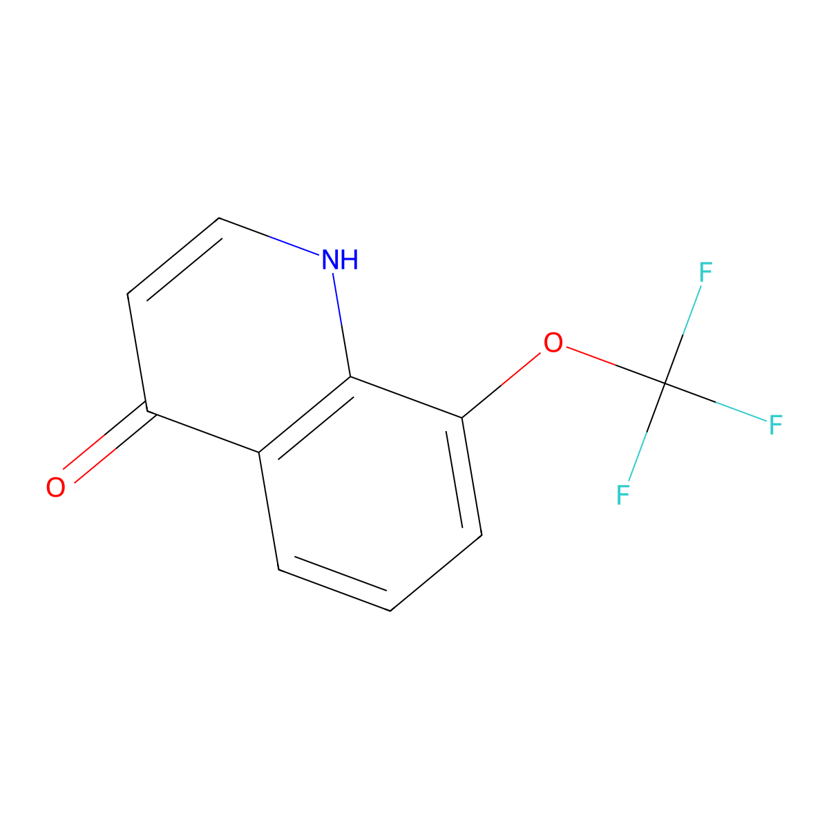 8-(Trifluoromethoxy)quinolin-4-ol molecular structure, CAS 40516-41-4