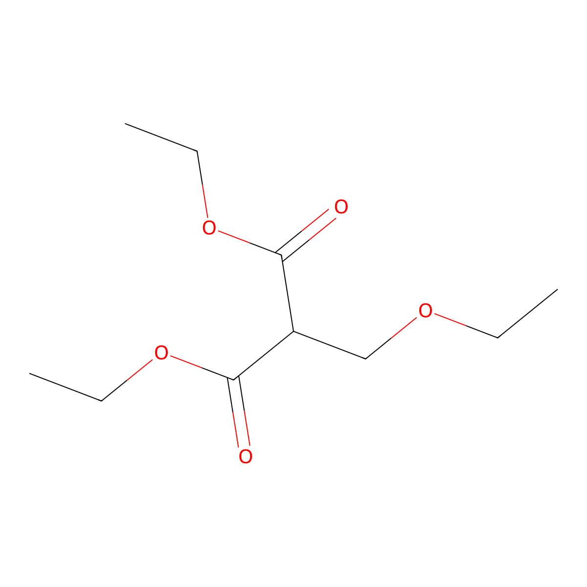 Diethyl (ethoxymethyl)malonate molecular structure, CAS 40516-46-9