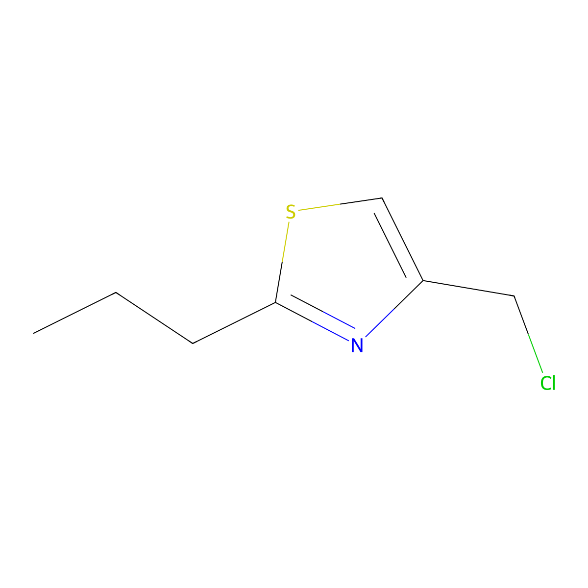 4-(Chloromethyl)-2-propyl-1,3-thiazole molecular structure, CAS 40516-58-3