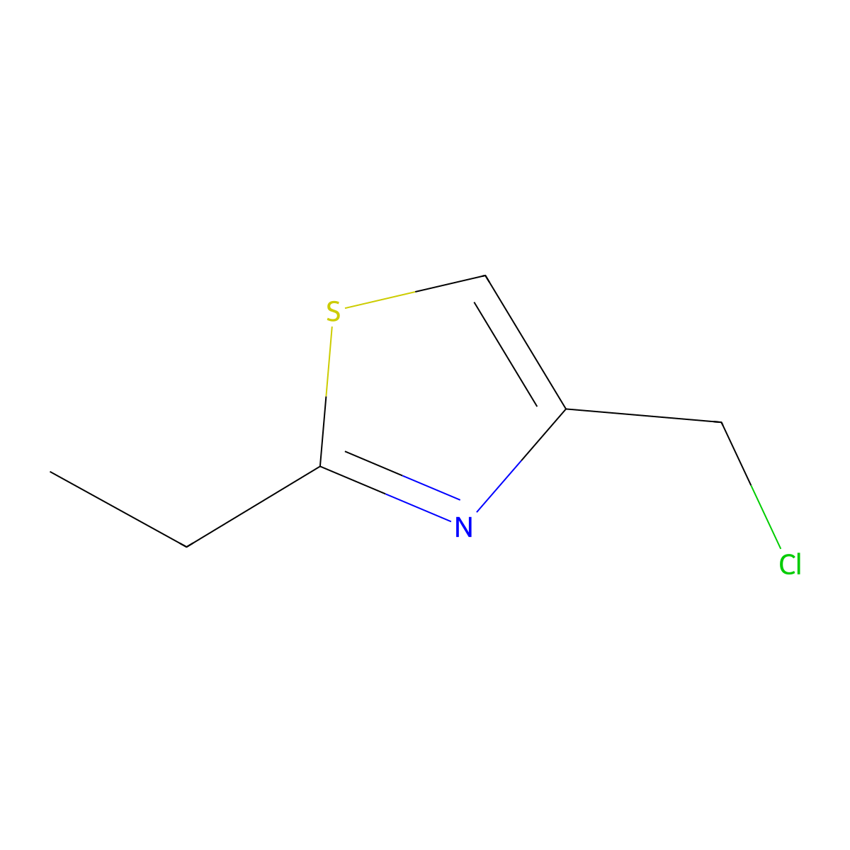4-(Chloromethyl)-2-ethyl-1,3-thiazole molecular structure, CAS 40516-60-7