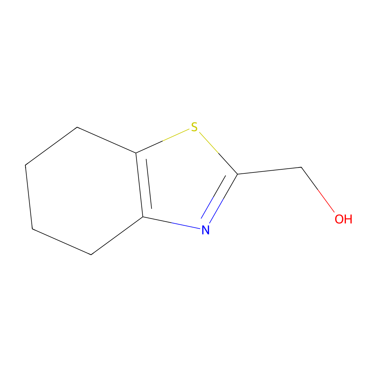 (4,5,6,7-Tetrahydro-1,3-benzothiazol-2-yl)methanol molecular structure, CAS 40516-71-0