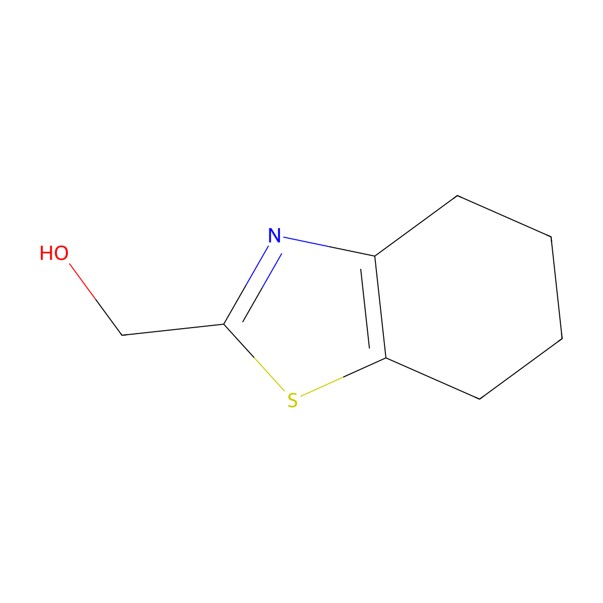 (4,5,6,7-Tetrahydro-1,3-benzothiazol-2-yl)methanol molecular structure, CAS 40516-71-0