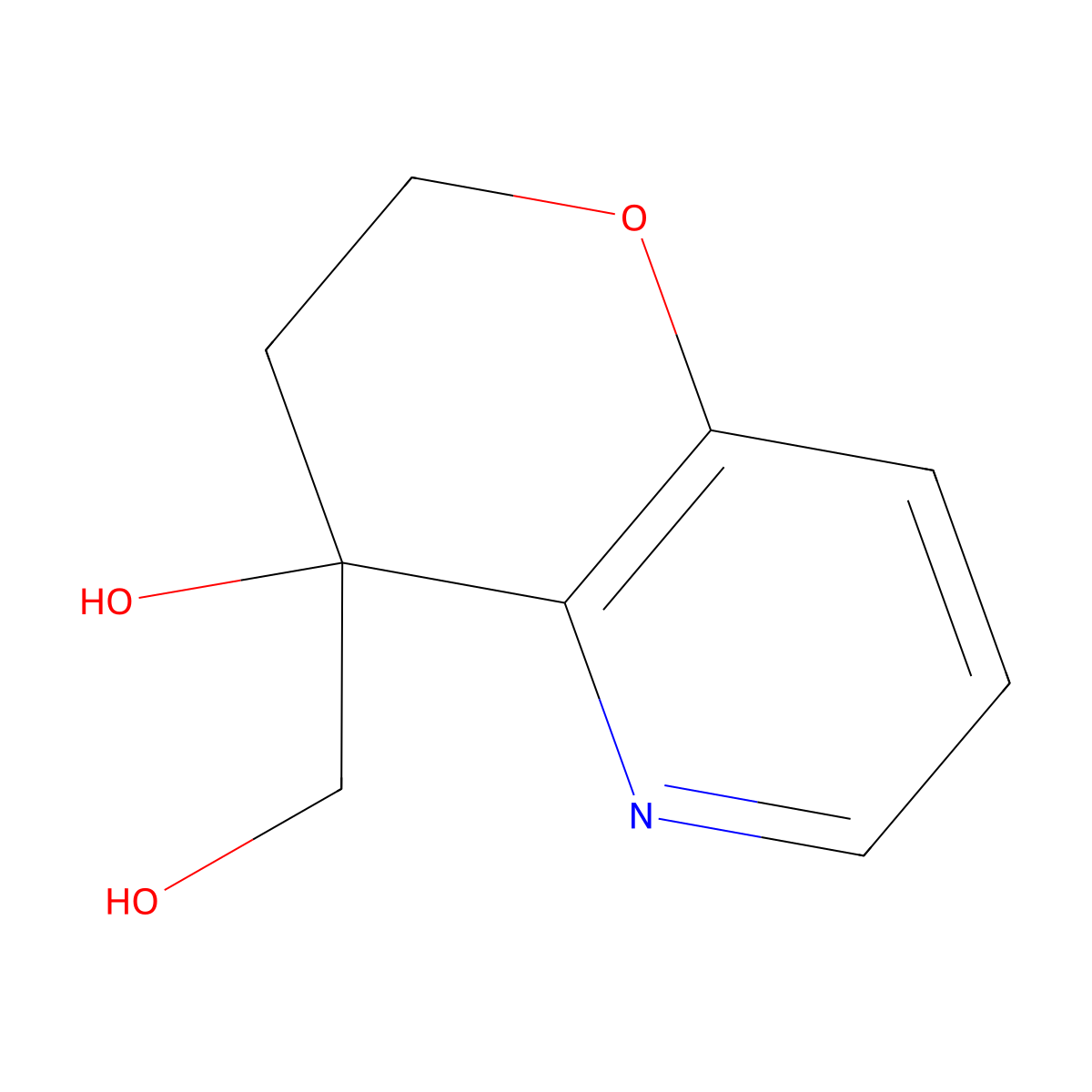 4-(Hydroxymethyl)-3,4-dihydro-2H-pyrano[3,2-b]pyridin-4-ol molecular structure, CAS 405174-47-2