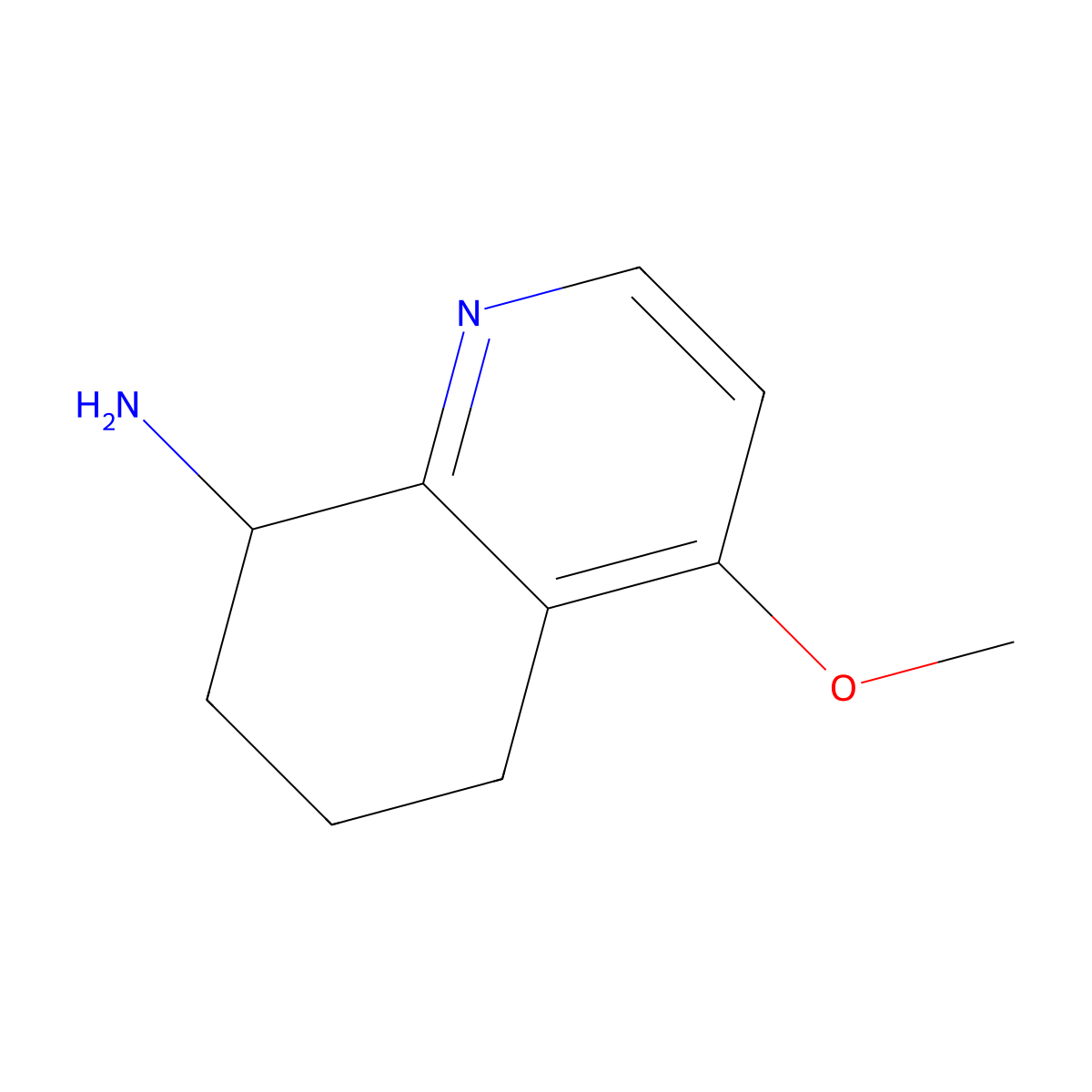 4-Methoxy-5,6,7,8-tetrahydroquinolin-8-amine molecular structure, CAS 405174-59-6