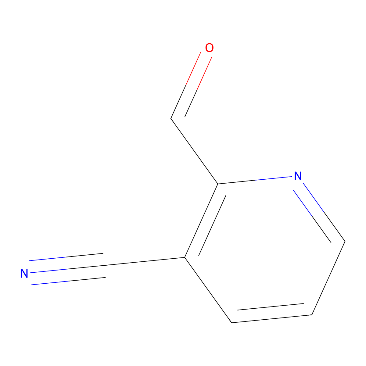 2-Formylnicotinonitrile molecular structure, CAS 405174-98-3