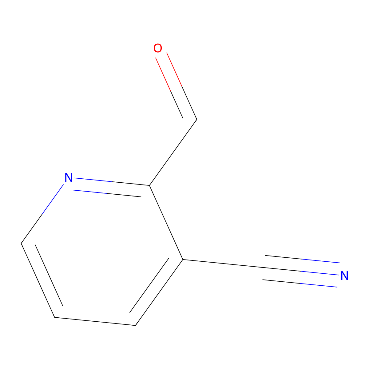 2-Formylnicotinonitrile molecular structure, CAS 405174-98-3