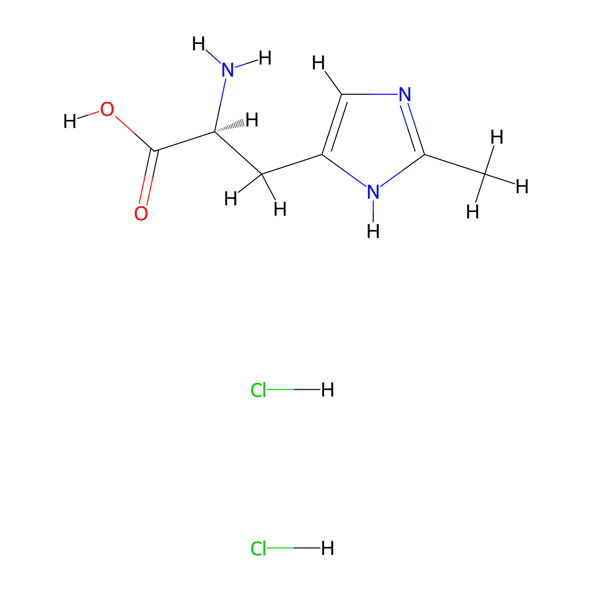 2-Methylhistidine (dihydrochloride) molecular structure, CAS 40519-45-7