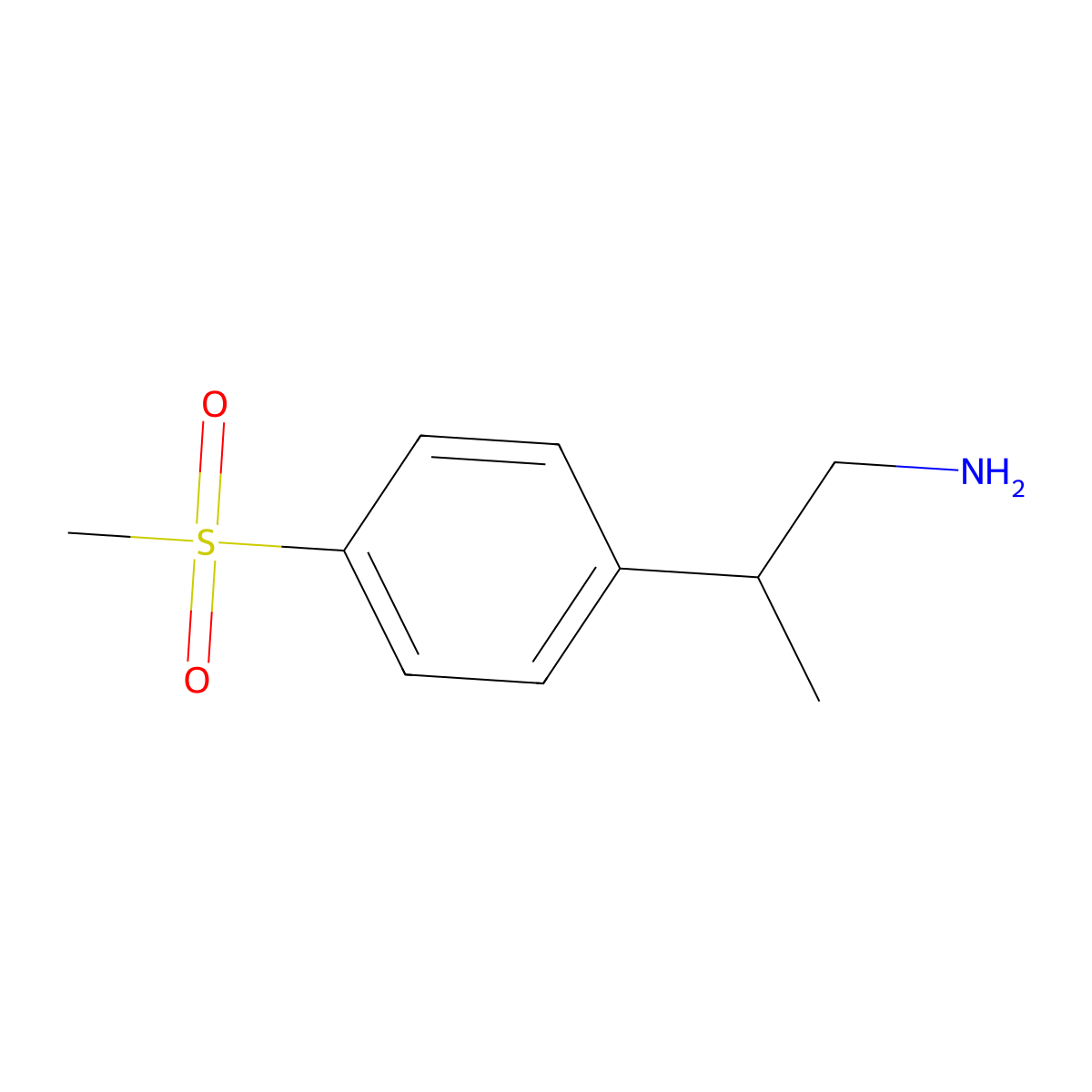 2-(4-Methanesulfonylphenyl)propan-1-amine molecular structure, CAS 4052-32-8