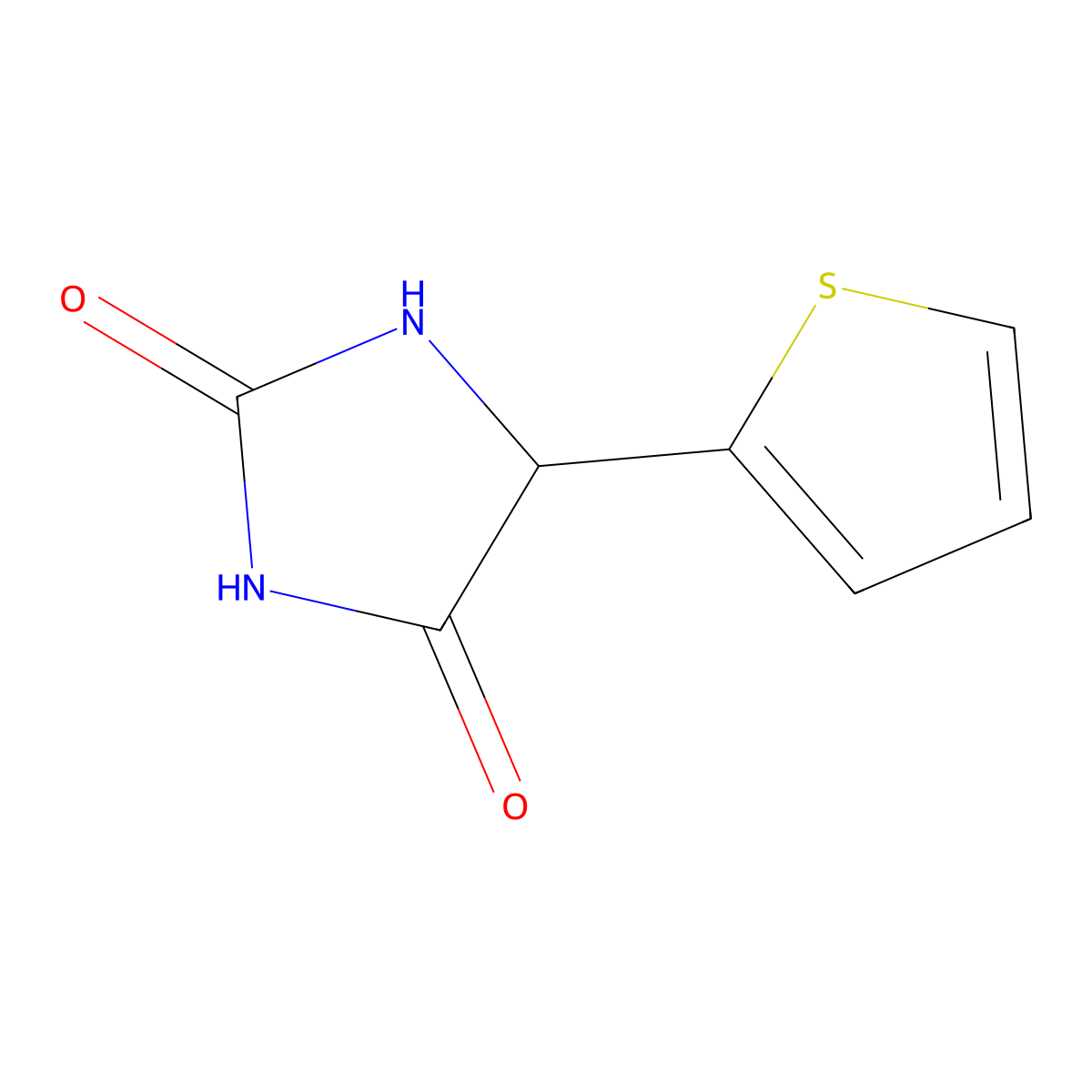 5-(2-Thienyl)hydantoin molecular structure, CAS 4052-58-8